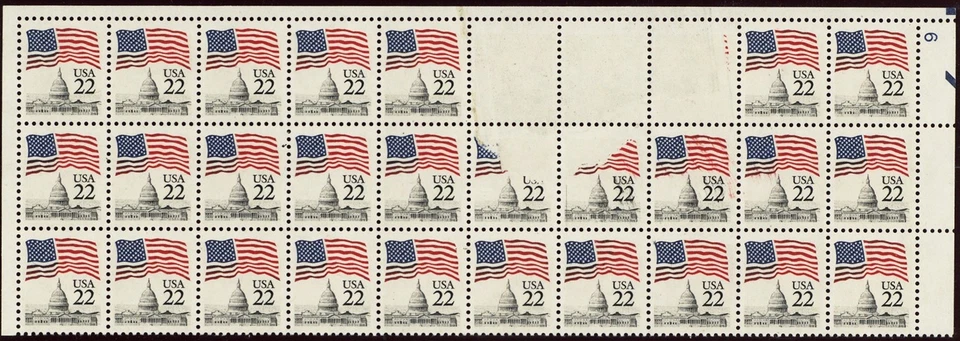 2114a, MNH 22¢ Todos los Colores Omitidos ERROR MAYOR - Posiblemente Único * Stuart Katz Foto 1 de 1
