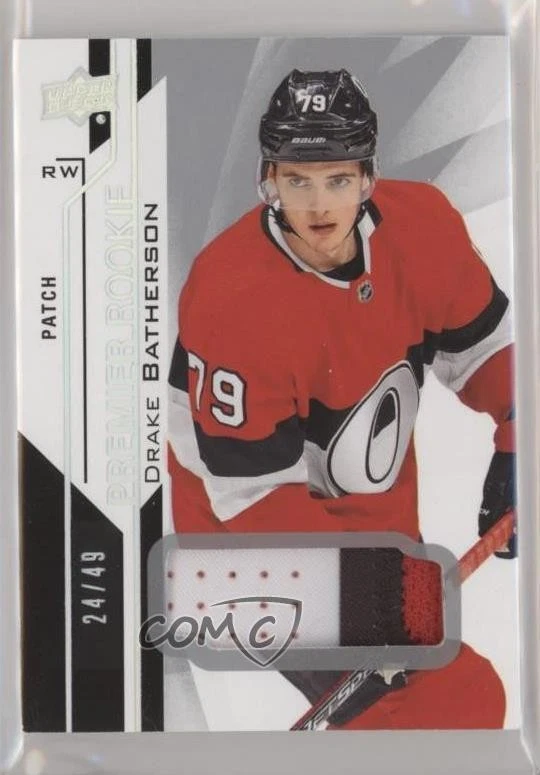 2018-19 Upper Deck Premier Premium Materials /49 Drake Batherson #52 Rookie RC - Image 1 of 2