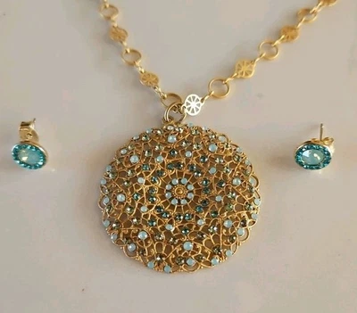 Collar Colgante Joyería Catalina Popesco Francia 18" y Pendientes Foto 1 de 4