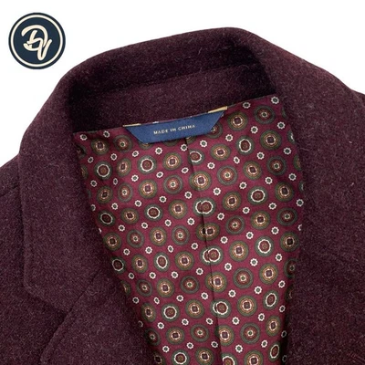 Mens 44 R Brooks Brothers Regent Fit Burdungy Long Hair Soft Knit Tweed Blazer - Image 1 of 4