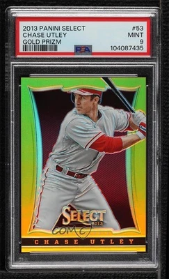 Panini Select Gold Prizm 2013/25 Chase Utley #53 PSA 9 como nuevo Foto 1 de 2