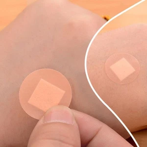 Round Band Aid Waterproof Breathable Bandage Adhesive BEST B3U2 Wound H8D5 - Picture 1 of 12