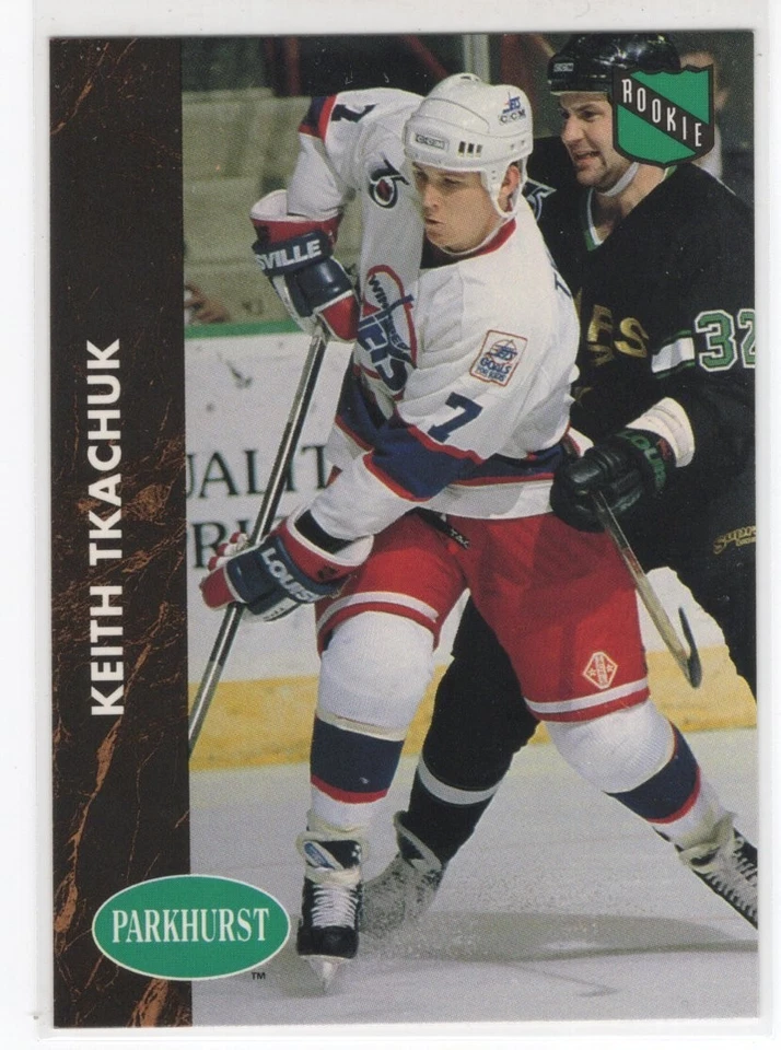 92/93 PARKHURST KEITH TKACHUK ROOKIE RC #424 - Image 1 of 1