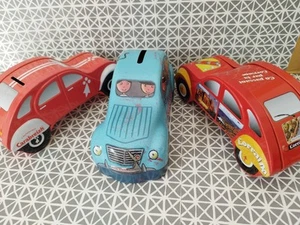 Boites à gateaux vide voiture 2CV  métal lot de 3 - Imagen 1 de 13