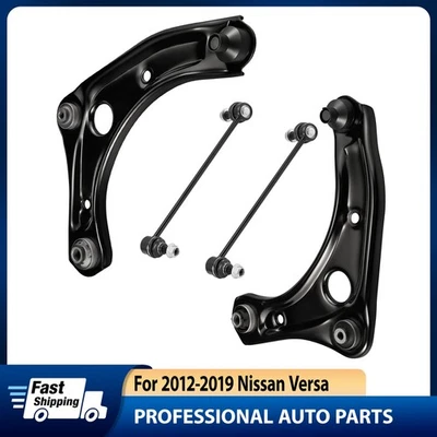 4x Brazos de control inferiores delanteros con rótulas barras estabilizadoras para Nissan Versa Note Micra Foto 1 de 4