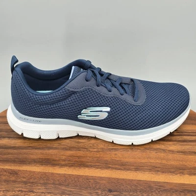 Skechers Shoes Women's 8 Navy Blue Flex Appeal Low Top Athletic Walking Sneakers - Image 1 of 4