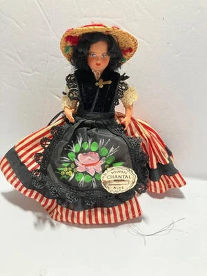 Muñeca de recuerdo de celuloide vintage de Niza Francia Foto 1 de 4