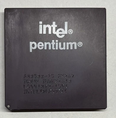 Intel Pentium A8050275 SX969 SSS A80502-75 PROCESSORE CPU 75MHz Socket 7 - Immagine 1 di 2