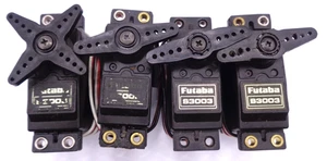 Futaba S3003 Servos quantity of 4 good condition  + horns & mounts working fine - Picture 1 of 2