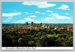Birmingham Skyline vom Vulcan Park fotochrome Postkarte Dexter Press - Bild 1 von 2