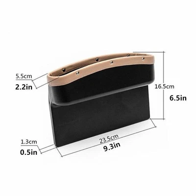 1PC Car Leather Seat Side Storage Box Case Pocket Organizer Gap Universal Holder Foto 1 de 4