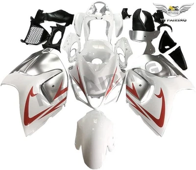 Carenado GL Inyección Blanco Rojo Apto para Suzuki 2008-2020 GSXR 1300 Hayabusa v0101 Foto 1 de 4