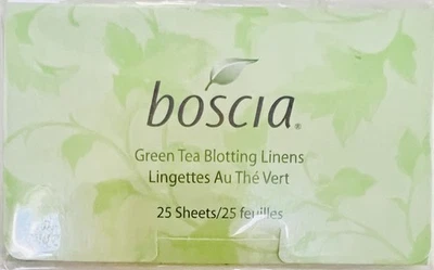 Boscia Green Tea Blotting Linens 25 Sheets New Sealed - Image 1 of 2