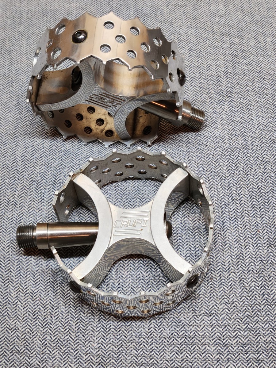 CRUPI ラウンドペダル 古き良き高級フラペ】伝説の丸形ケージCRUPIラウンドペダルで