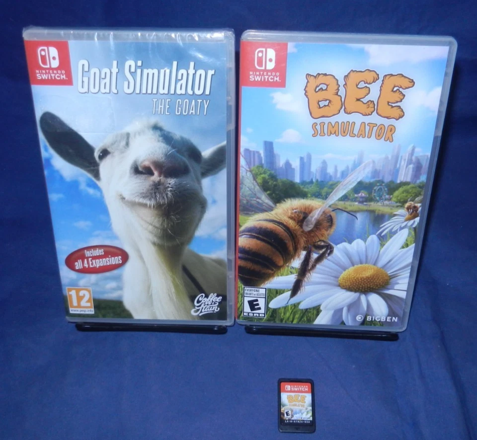 Switch NUEVO Sellado de Fábrica - Goat Simulator: THE GOATY, EN MUY BUENA CONDICIÓN - Bee Simulator Foto 1 de 4