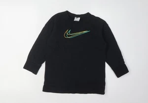 Nike Boys Black XS Pullover Sweatshirt, Logo Accent - Picture 1 of 12
