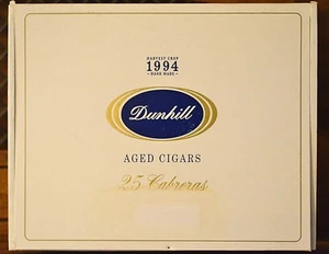 1994 Dunhill Cigar Box, "25 Cabreras", wooden and paper, 1994 Vintage, excellent - Picture 1 of 5
