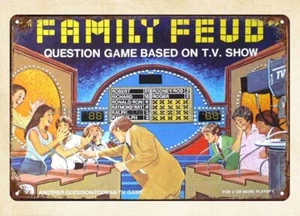 man cave garage shop wall decor Family Feud Board Game 1977 metal tin sign - Picture 1 of 4