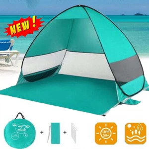 Pop Up Beach Tent Sun Shade Shelter Camping Fishing Canopy Outdoor Instant Tents - Picture 1 of 10