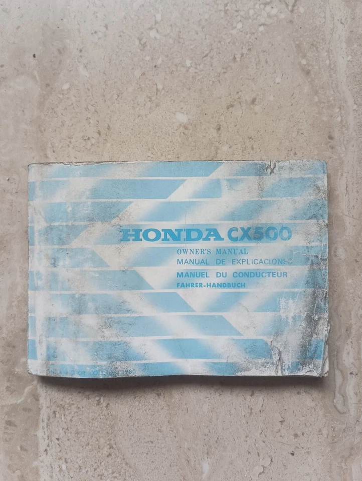 Libretto Uso E Manutenzione Honda CX 500 Manuale Istruzioni  - Immagine 1 di 4