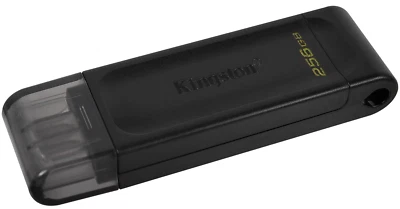 256 Go Kingston Data Traveler 70 USB3.2 Type C Flash Drive - Noir - Photo 1/4
