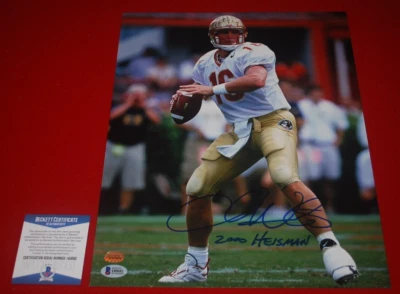 Foto firmada por Chris Weinke de Florida State Seminoles 11X14 certificado de autenticidad Beckett I40682 Foto 1 de 3