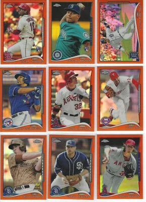 2014 Topps Chrome Refractor parallels Orange Purple Xfractor pick your card - Image 1 of 4