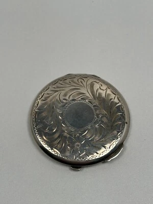 Ancien Poudrier en Argent Massif Sterling Birks - Photo 1/4