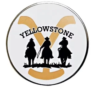 YELLOWSTONE :- MEN RIDING HORSES enamel pin - Free AU Post - AU Stock - Picture 1 of 1