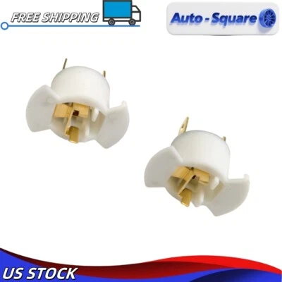 2PC Headlamp Bulb Light Socket Fit 2005-2006 Mitsubishi Outlander MB606747  US Foto 1 de 4