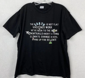 Camiseta gráfica Stand-Up for Science muy negra XXL elástica 8 mil millones de árboles nueva sin etiquetas - Imagen 1 de 7