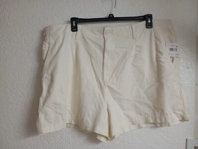 Pantalones Cortos Mujer Plisados 2 Pkt Talla 3x Color Blanco  Foto 1 de 4