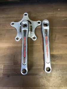 vtg Odyssey Black Widow Crank Set 2 Piece Old School BMX OG 160mm Made in USA - Picture 1 of 12