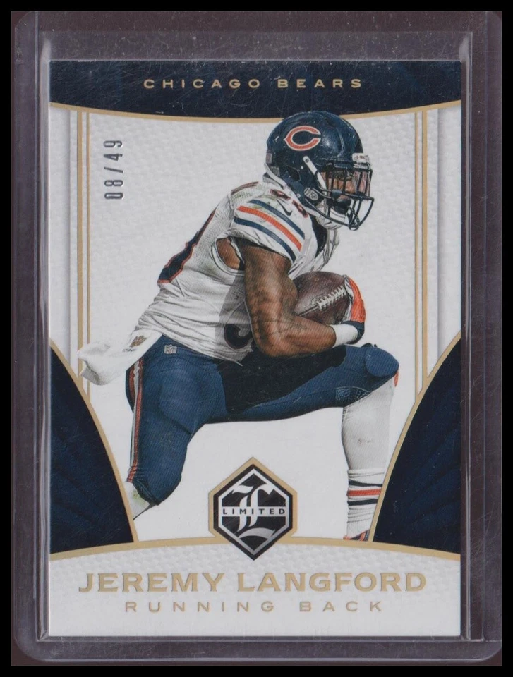 2016 Panini Limited #36 Jeremy Langford Gold Spotlight #/49 Chicago Bears - Image 1 of 1