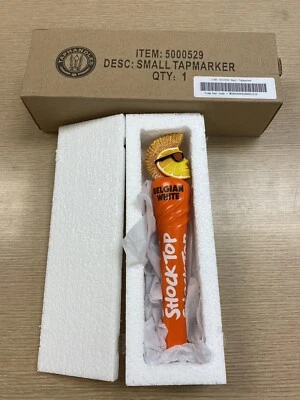 SHOCK TOP BELGIAN WHITE Beer Tap Handle 8" short MINI Mohawk Guy NIB FREE SHIP - Image 1 of 4