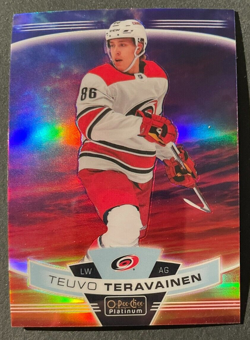 Teuvo TERAVAINEN 2019-20 O-Pee-Chee Platinum Sunset Parallel #27 Carolina