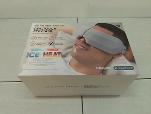 Sharper Image - RealTouch Eye Mask, Hot + Cold Massager - Gray (1016957) - Picture 1 of 2
