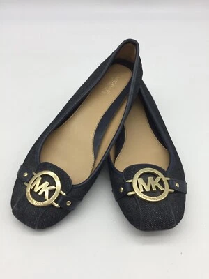 Zapatos planos mocasín Michael Kors Fulton para mujer azul oscuro talla 7,5 M Foto 1 de 4