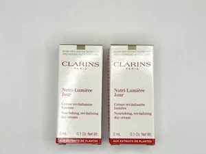 2 X CLARINS Revitalizing Day Cream Moisturizer- 5 ml/0.1 Oz BNiB - Picture 1 of 4