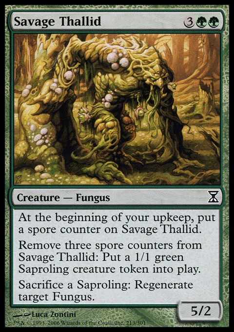 MTG - Savage Thallid - Time Spiral - NM, English Magic FLAT RATE SHIP - Image 1 of 1