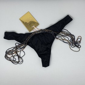 Agent Provocateur Lidija SOIREE Black Thong AP1 Extra Small NWT $590