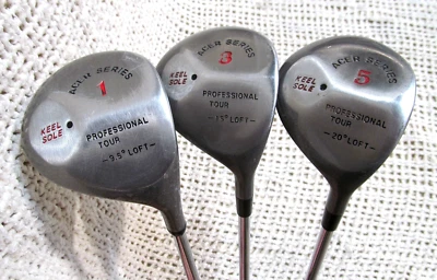 Acer Series PROFESSIONAL TOUR  (1-3-5) 3Pc Wood Set RH ~ Reg Flex Steel Shafts - Image 1 of 4