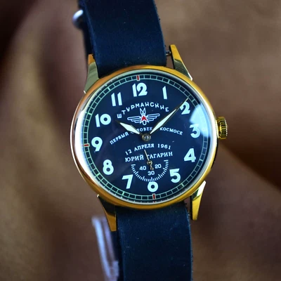 Reloj Pulsera Soviético Sturmanskie Vintage Pobeda Reloj Mecánico Yuri Gagarin URSS Foto 1 de 4