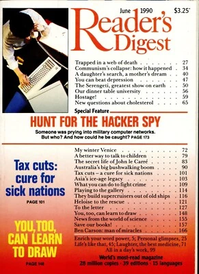 Reader's Digest Australia - June 1990 - John le Carré + Ben Carson - Image 1 of 2