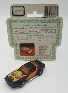 Kenner Fast 111's Turbo Trans Am Pontiac Firebird Iowa Plate schwarz 1/64 mit Karte - Bild 1 von 9