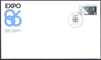 🍁Canada  #1079   "Expo 86  Communications"     Brand New 1986 First Day Cover - Image 1 of 2