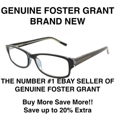 OFERTA🔥 ¡NUEVO!! Pick Strength- Gafas de lectura multifoco negras Foster Grant JAMES Foto 1 de 4