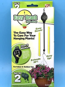 Easy Reach Plant Pulley Set of 2 Indoor/Outdoor Hanging As Seen on TV Brand New - Picture 1 of 3