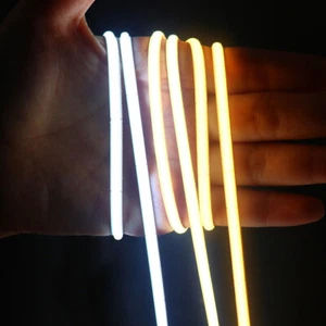 12V/24V 5mm 608LEDs Thin COB LED Strip Flexible Dimmable Tape Light 2700k-6500k - Picture 1 of 12