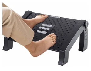 Footrest for Under Desk at Work Adjustable Height Foot Massager Ergonomic - Picture 1 of 3
